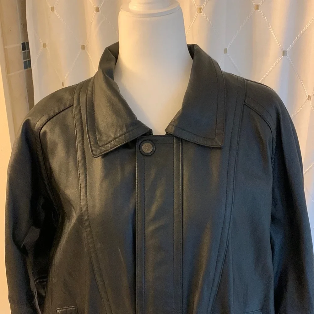 Men’s leather bomber jacket - Picture 1 of 5